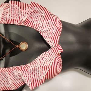 Cremieux Ruffle Bikini Top